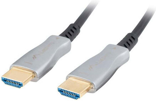 Lanberg HDMI 2.0 Cable HDMI male - HDMI male 100m Μαύρο CA-HDMI-20FB-1000-BK