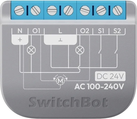 Switchbot Smart Switch Dimmer 2 Καναλιών Wi-Fi & Bluetooth 16A W5502320