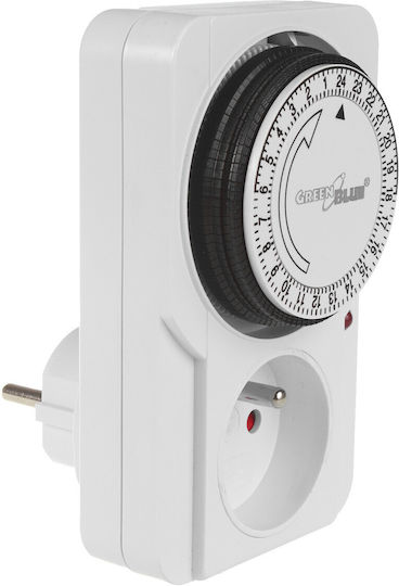 Timer Switch Mechanical Timer Greenblue 48 Programs Max Load 16a Ip20 Gb360 E