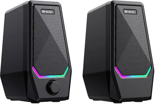 Tracer Loop 2 Ηχεία Υπολογιστή 2.0 με RGB Φωτισμό και Ισχύ 6W Πολύχρωμα