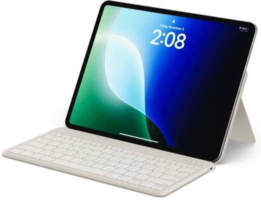 Satechi Ασύρματο Bluetooth Πληκτρολόγιο για Tablet Αγγλικό US Μπεζ