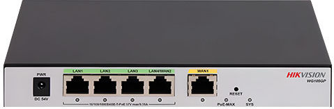 All-in-one Router 1 X Rj45 Gigabit 4 X Rj45 Poe Gigabit Behavior Management Hikvision Ds-3wg105gp-si