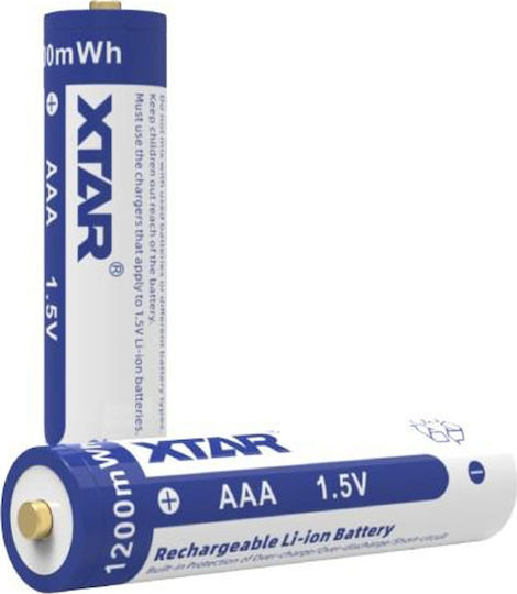 XTAR Επαναφορτιζόμενες Μπαταρίες AAA Li-ion 750mAh 1.5V 4τμχ