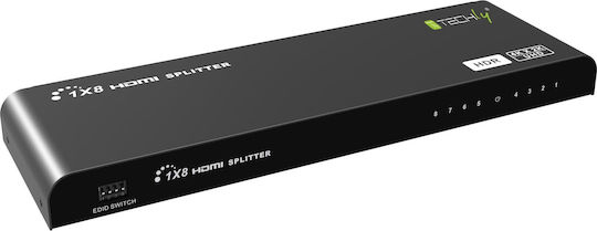 Hdmi Splitter Techly 4k 8 Port Hdr