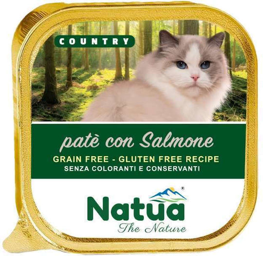 Natua Υγρή Τροφή για Γάτες με Σολομό και Κρέας 100gr