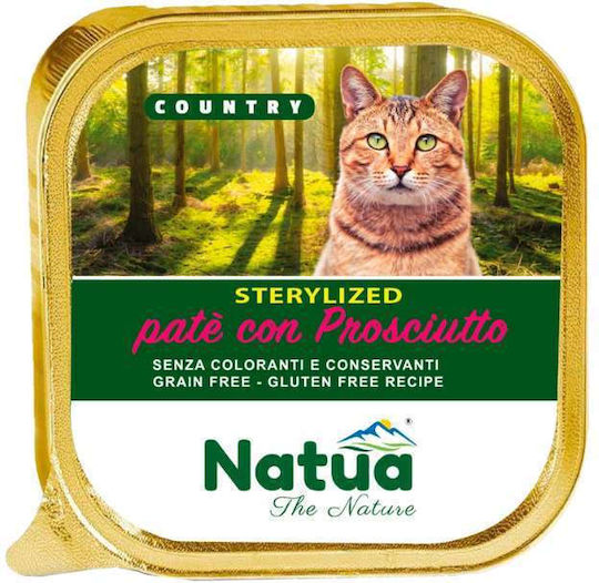 Natua Υγρή Τροφή για Γάτες με Ζαμπόν, Προσούτο και Κρέας 100gr