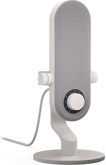 Krux Pin Μικρόφωνο με USB Type-C Επιτραπέζιο σε Λευκό Χρώμα