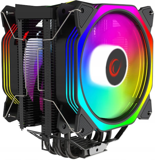 Rampage Octagon C60 Ψύκτρα Επεξεργαστή Διπλού Ανεμιστήρα για Socket 1700/AM5 με ARGB Φωτισμό