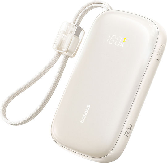 Baseus EnerFill FC21 QPow3 Ultra Power Bank 20000mAh 22.5W με Θύρα USB-A Μπεζ