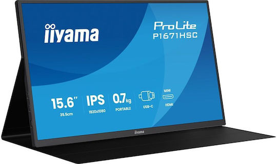 Iiyama ProLite IPS Φορητό Monitor 15.6" FHD 1920x1080 με Χρόνο Απόκρισης 3ms GTG