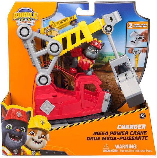 Spin Master Rubble & Crew Charger - Mega Power Crane Vehicle για 3+ Ετών 6.5εκ. 6073295