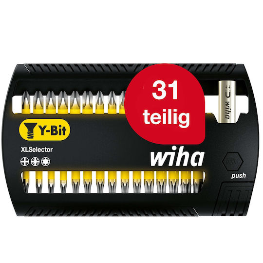 Wiha Σετ 31 Μύτες Κατσαβιδιού Αστέρι / Torx / Σταυρός 41832