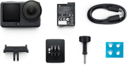 DJI Osmo Action 6 50GB Action Camera 4K Ultra HD Standard Combo με Οθόνη Αφής 2.5" και Wi-Fi Μαύρη