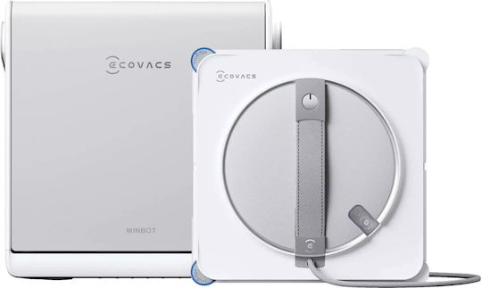 Ecovacs Καθαριστής Τζαμιών Ρομπότ Μπαταρίας Λευκός