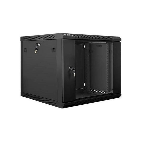 Lanberg Επιτοίχια Καμπίνα Rack 9U Μαύρο WF01-6609-23B