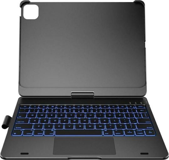 Typecase Case Flexbook Touch Keyboard Ipad Air 11 2024/2025 Grey Kb201t-110-b-sgy-blk-b-us-v4