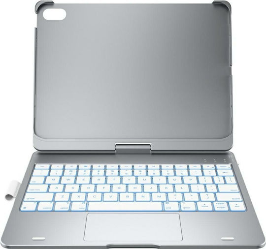 Typecase Case Flexbook Touch Keyboard Ipad 11 A16 2025 Ipad 10.9 2022 Silver Kb201t-100-b-slv-wht-b-us-v3