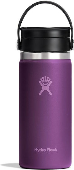Hydro Flask Μπουκάλι Θερμός Ανοξείδωτο 400ml Beachplum Purple
