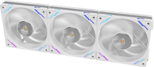 Tcomas FC700PRO SE Case Fan 120mm με ARGB Φωτισμό και Σύνδεση 4-Pin PWM 3τμχ Λευκό