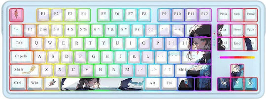 Redragon Antonium PRO K728AK-RGB-PRO Ασύρματο Gaming Μηχανικό Πληκτρολόγιο Tenkeyless με Custom Linear διακόπτες και RGB φωτισμό (International English)