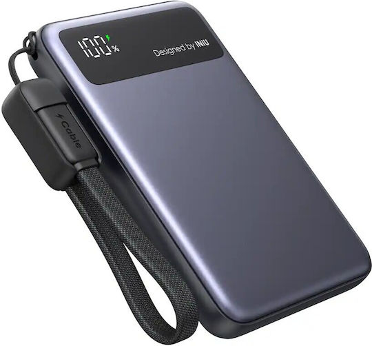 Iniu Power Bank 10000mAh 45W με Θύρα USB-A και 2 Θύρες USB-C Μπλε