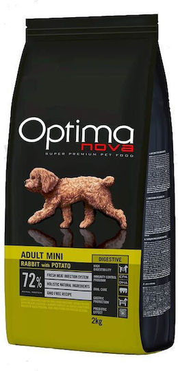 Optimanova & Potato 6kg Ξηρά Τροφή χωρίς Σιτηρά για Ενήλικους Σκύλους Μικρόσωμων Φυλών με Κουνέλι, Λαγό, Πατάτες και Κρέας