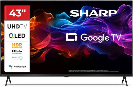 Sharp Smart Τηλεόραση 43" 4K UHD QLED 43HP5265E HDR (2024) 43HP5265E