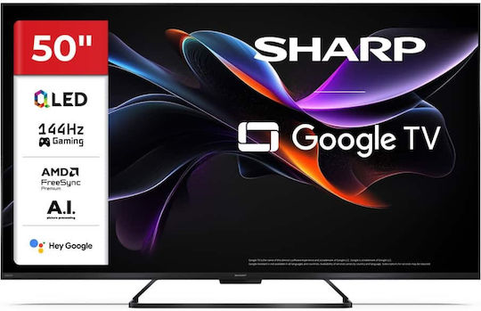 Sharp Smart Τηλεόραση 50" 4K UHD QLED 50HR7265E HDR (2025)