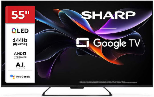 Sharp Smart Τηλεόραση 55" 4K UHD QLED 55HR7265E HDR (2025)