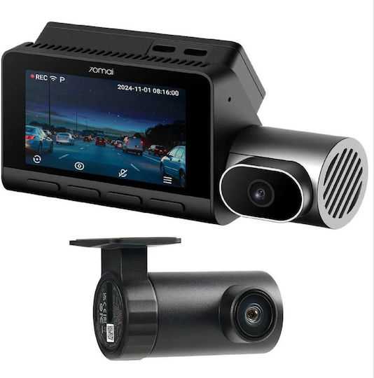 70Mai T800 Σετ Κάμερα DVR Αυτοκινήτου 4K με Οθόνη 3" Wi-Fi, GPS & Κάμερα Οπισθοπορείας