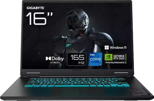 Gigabyte Gaming A16 16" IPS QHD+ 165Hz (i7-13620H/16GB/1TB SSD/GeForce RTX 5070/W11 Home) Black Steel (DE Keyboard)