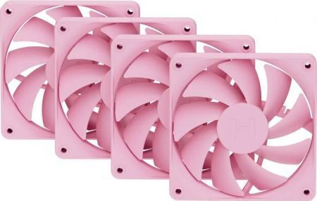 HYTE FA12 Case Fan 120mm με Χωρίς Led Φωτισμό 4τμχ Strawberry Milk