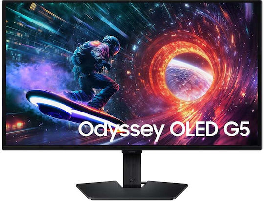 Samsung Odyssey G5 G50SF OLED HDR Gaming Monitor 27" QHD 2560x1440 180Hz με Χρόνο Απόκρισης 0.03ms GTG