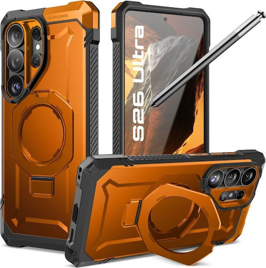 Supcase Unicorn Beetle Grip Mag Wallet Σιλικόνης / Πλαστικό Πορτοκαλί (Galaxy S26 Ultra)