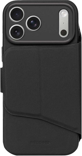 Decoded Textured Silicone Folio Case Detachable Shell Iphone 17 Pro Black