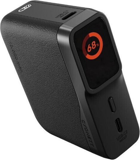 Cygnett Encore Power Bank 10000mAh 45W με Θύρα USB-A και 2 Θύρες USB-C Μαύρο