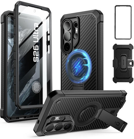 Supcase Unicorn Beetle Pro Mag 360 Full Cover Aramid Fiber / Σιλικόνης / Πλαστικό Μαύρο (Galaxy S26 Ultra)
