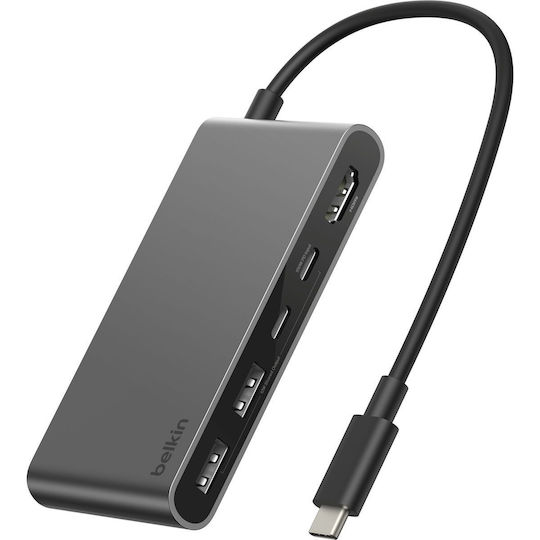 Belkin Connect USB-C Docking Station με HDMI 4K PD Γκρι