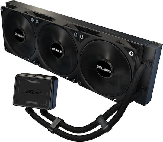 ASRock Challenger Pure 360 Υδρόψυξη Επεξεργαστή Τριπλού Ανεμιστήρα 120mm για Socket AM4/AM5/1700