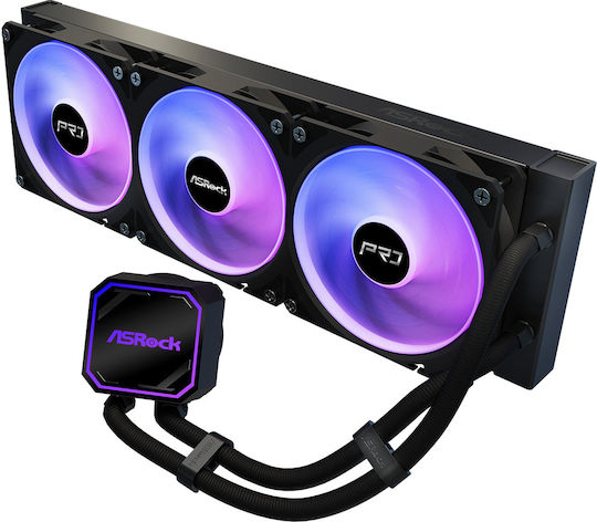 ASRock Pro 360 ARGB Υδρόψυξη Επεξεργαστή Τριπλού Ανεμιστήρα 120mm για Socket AM4/AM5/1700