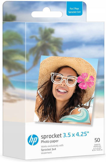 HP Φωτογραφικό Χαρτί για Εκτυπωτές Zink 25 Φύλλα SB8410