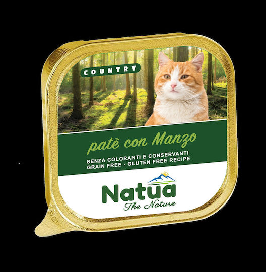 Natua Υγρή Τροφή για Γάτες σε Κονσέρβα με Μοσχάρι χωρίς Σιτηρά 100gr