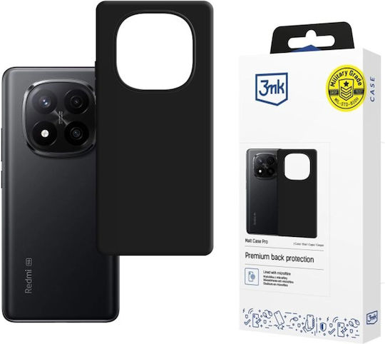 3MK Matt Back Cover Σιλικόνης Μαύρο (Redmi Note 15)