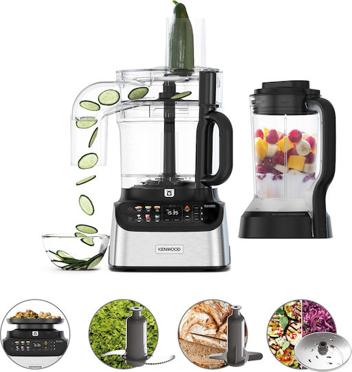 Kenwood FDM73.480SS Πολυμίξερ 1000W με Κάδο 3lt και Κανάτα Μπλέντερ Μαύρο