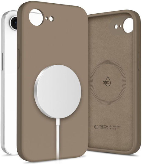 Tech-Protect Back Cover Σιλικόνης Καφέ (iPhone 17e / 16e)