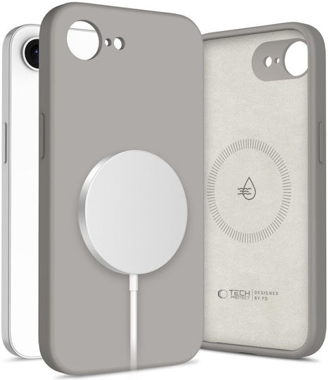 Tech-Protect Back Cover Σιλικόνης Γκρι (iPhone 17e / 16e)