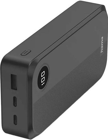 HAMA Power Bank 20000mAh με Θύρα USB-A και Θύρα USB-C Μαύρο
