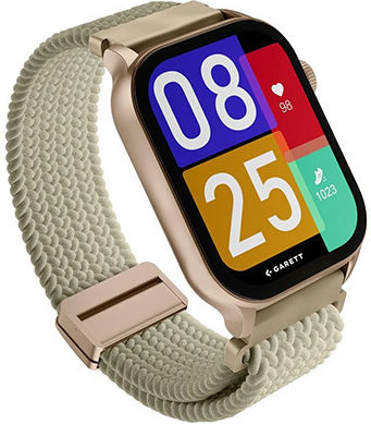 Garett Activity 3 46mm Smartwatch με Παλμογράφο (Χρυσό)
