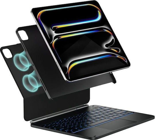 Typecase Case Edge + Keyboard Ipad Pro 13 2024/2025 Carbon Fiber Kb206-130p-e-sbkcbk-blk-b-us-c0