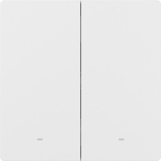 Sonoff M52c86w Διακόπτης Τοίχου Wi-Fi Διπλός με Πλαίσιο Λευκός